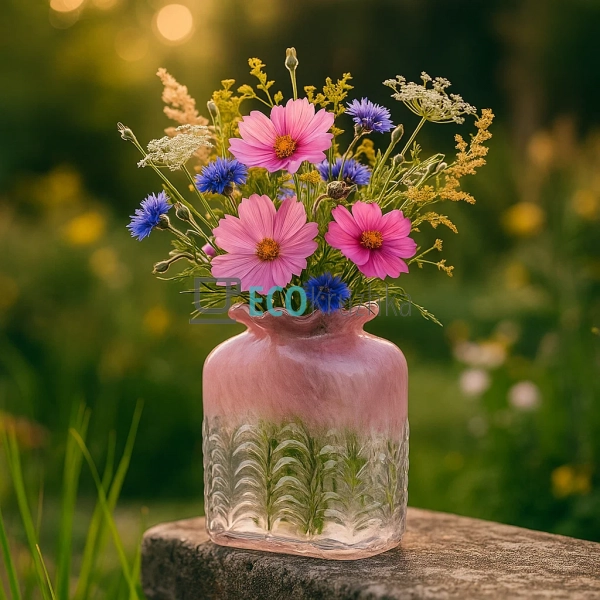 Скляна ваза ручної роботи для квітів Incanto Rosa 23 см ... Скляна ваза ручної роботи для квітів Incanto Rosa 23 см ...