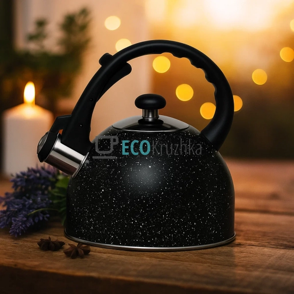Чайник Edenberg Чорний 1.5л із нержавіючої сталі із свис ... Чайник Edenberg Чорний 1.5л із нержавіючої сталі із свис ...