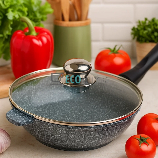 Глибока сковорода з гранітним покриттям Edenberg 24 см ( ... Глибока сковорода з гранітним покриттям Edenberg 24 см ( ...