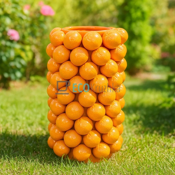 Ваза порцелянова Orange Апельсин 26 х 44 см (457-359) Ваза порцелянова Orange Апельсин 26 х 44 см (457-359)