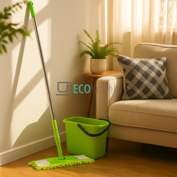 Телескопічна мікрофіброва швабра A‑PLUS салатова 34 см 4 ... Телескопічна мікрофіброва швабра A‑PLUS салатова 34 см 4 ...