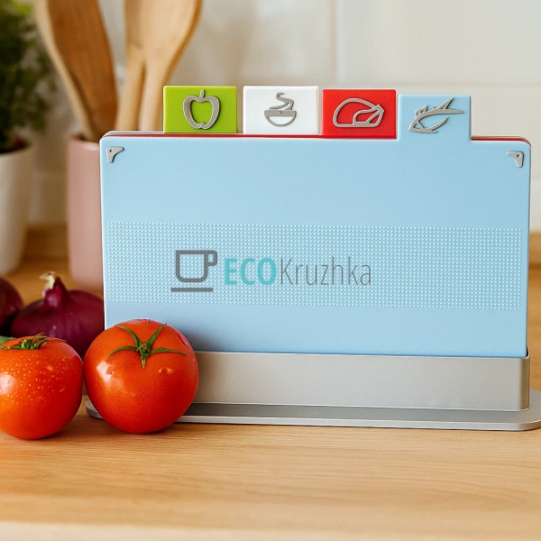 Набір кухонних обробних дощок Edenberg з підставкою EB-1 ... Набір кухонних обробних дощок Edenberg з підставкою EB-1 ...