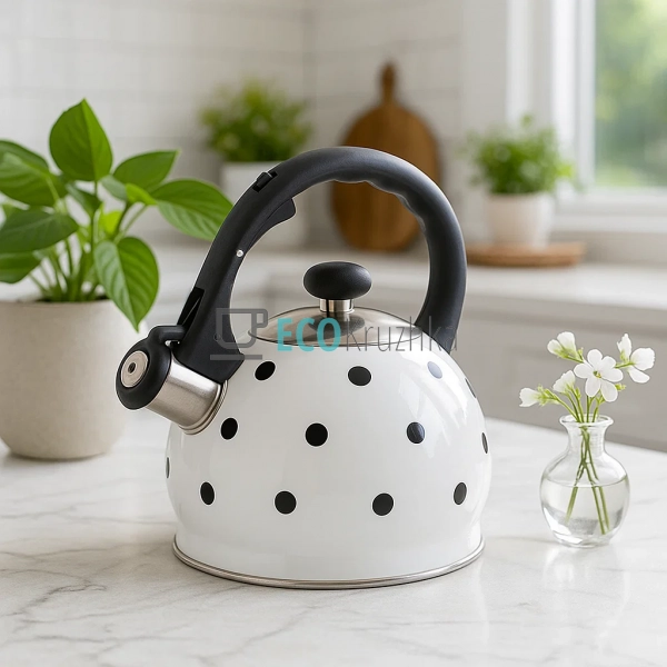 Чайник зі свистком Edenberg 2 л для плити з нержавіючої ... Чайник зі свистком Edenberg 2 л для плити з нержавіючої ...