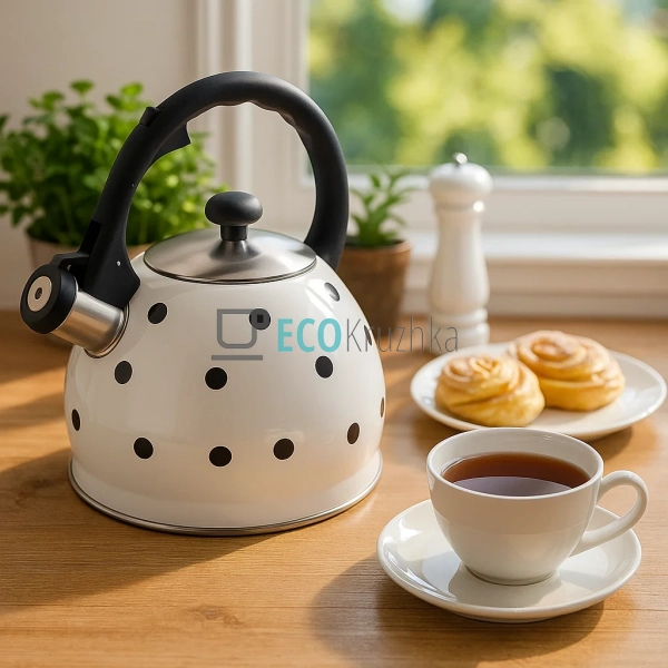 Чайник зі свистком Edenberg 2 л для плити з нержавіючої ... Чайник зі свистком Edenberg 2 л для плити з нержавіючої ...