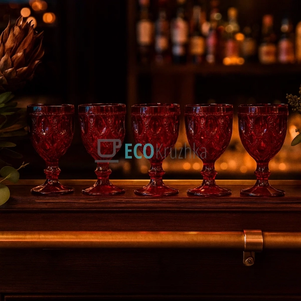Набір келихів для вина Рубін 300 мл 6 шт (581-050) Набір келихів для вина Рубін 300 мл 6 шт (581-050)