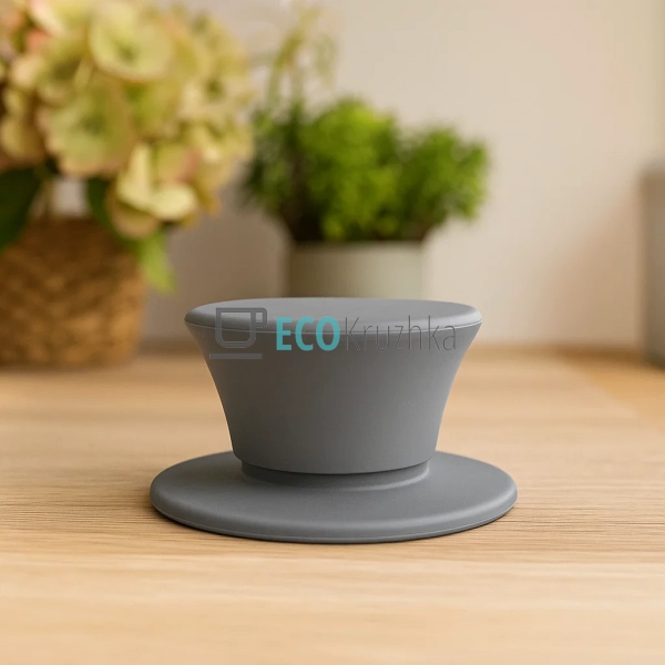 Ручка силіконова для кришки Сіра кругла Frico FRU-205