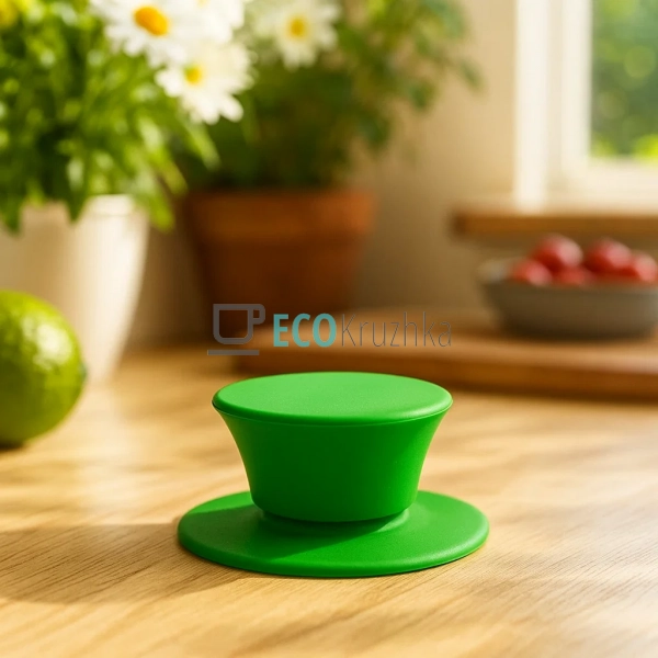 Ручка силіконова для кришки Салатова кругла Frico FRU-20 ...