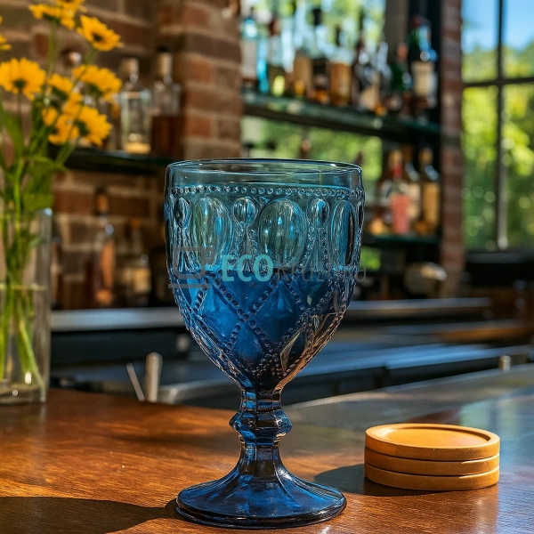 Набір келихів для вина Синій 300 мл 6 шт (581-070) Набір келихів для вина Синій 300 мл 6 шт (581-070)