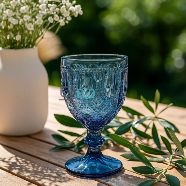 Набір келихів для вина Синій 300 мл 6 шт (581-070) Набір келихів для вина Синій 300 мл 6 шт (581-070)