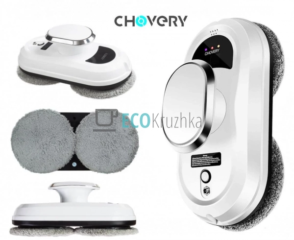 Робот для миття вікон з 4 насадками, розумний мийник скл ... Робот для миття вікон з 4 насадками, розумний мийник скл ...