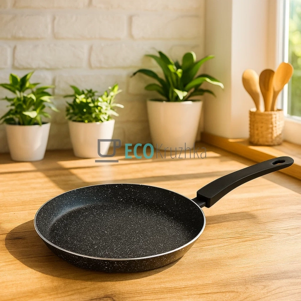 Сковорода 22 см для млинців із гранітним покриттям для і ...