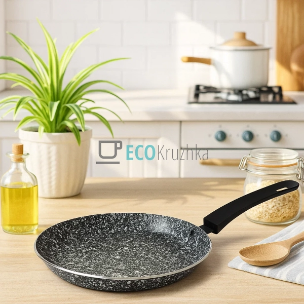 Сковорода 20 см для млинців із гранітним покриттям для і ...