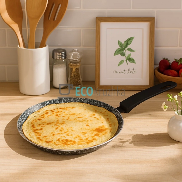 Сковорода 20 см для млинців із гранітним покриттям для і ...