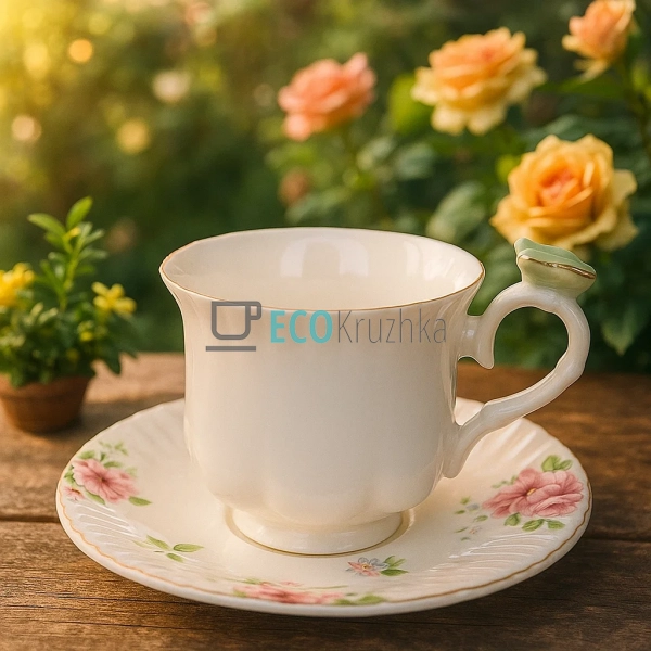 Чайний сервіз порцеляновий на 6 персон Метелик Floral - ... Чайний сервіз порцеляновий на 6 персон Метелик Floral - ...