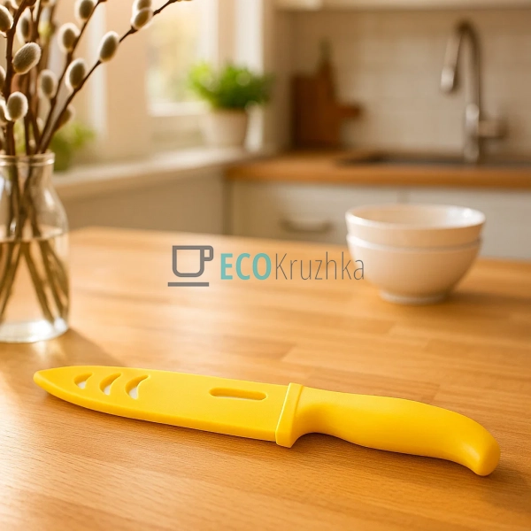 Ніж керамічний з чохлом Жовтий FRU-903 Ніж керамічний з чохлом Жовтий FRU-903