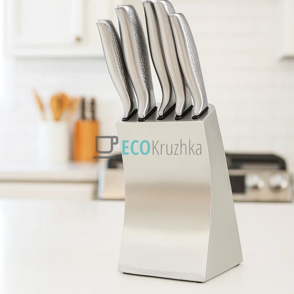 Набір кухонних ножів Edenberg із підставкою, 6 шт EB-110 ... Набір кухонних ножів Edenberg із підставкою, 6 шт EB-110 ...