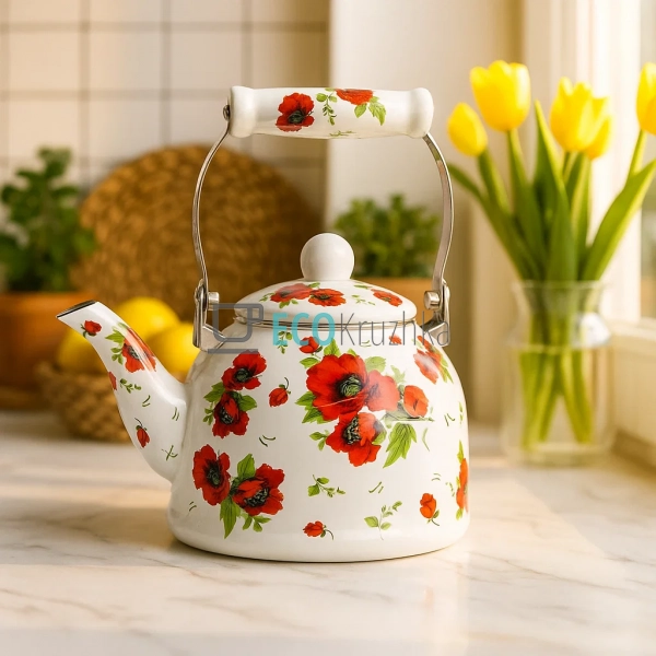 Чайник Емальований 2 л Мак (9/L) Чайник Емальований 2 л Мак (9/L)