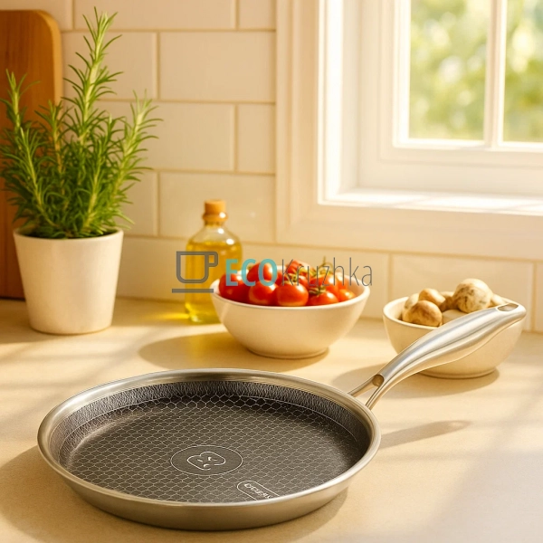 Cковорідка для млинців 20 см нержавіюча професійна Etern ...