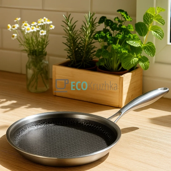 Cковорідка для млинців 24 см нержавіюча професійна Etern ...