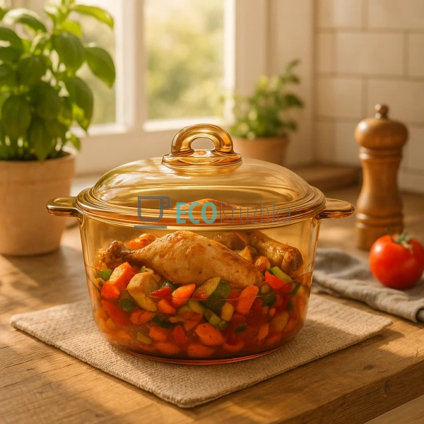 Каструля для варіння з боросилікатного скла, 2.5 л, Бурш ... Каструля для варіння з боросилікатного скла, 2.5 л, Бурш ...