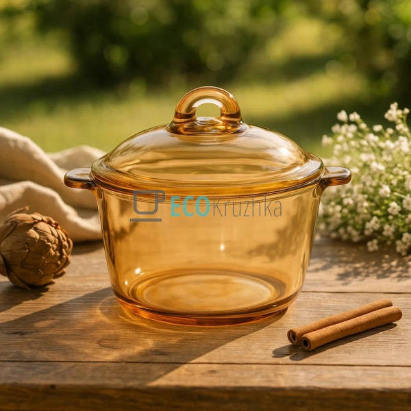 Каструля для варіння з боросилікатного скла, 2.5 л, Бурш ... Каструля для варіння з боросилікатного скла, 2.5 л, Бурш ...