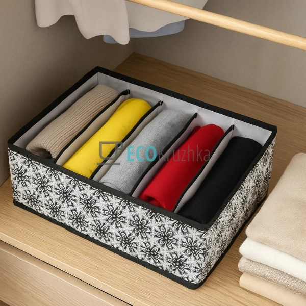 Контейнер для зберігання шкарпеток аксесуарів 32х24х12 с ...