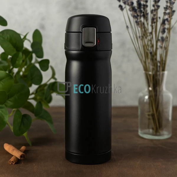 Термокружка Vacuum cup 350 мл Чорний EK10891 Термокружка Vacuum cup 350 мл Чорний EK10891