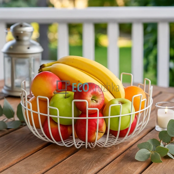 Кошик для фруктів 230 х 100 мм Білий (R93157) Кошик для фруктів 230 х 100 мм Білий (R93157)