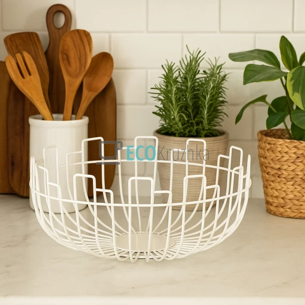 Кошик для фруктів 230 х 100 мм Білий (R93157) Кошик для фруктів 230 х 100 мм Білий (R93157)