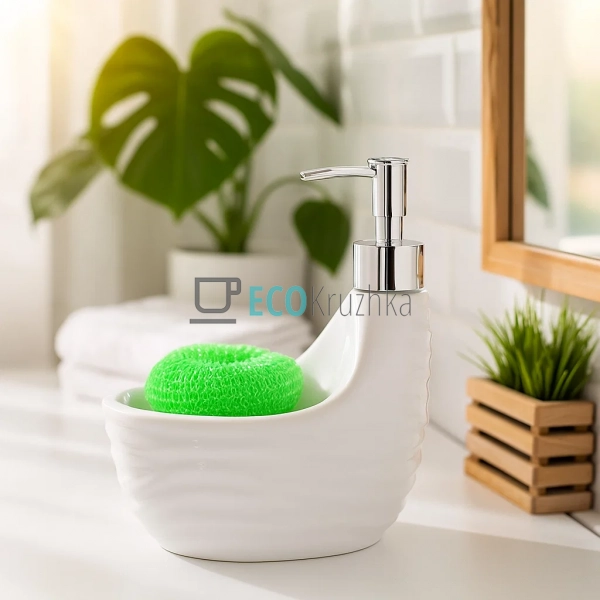 Дозатор для рідкого мила 700 мл під губку PJ09007 Дозатор для рідкого мила 700 мл під губку PJ09007