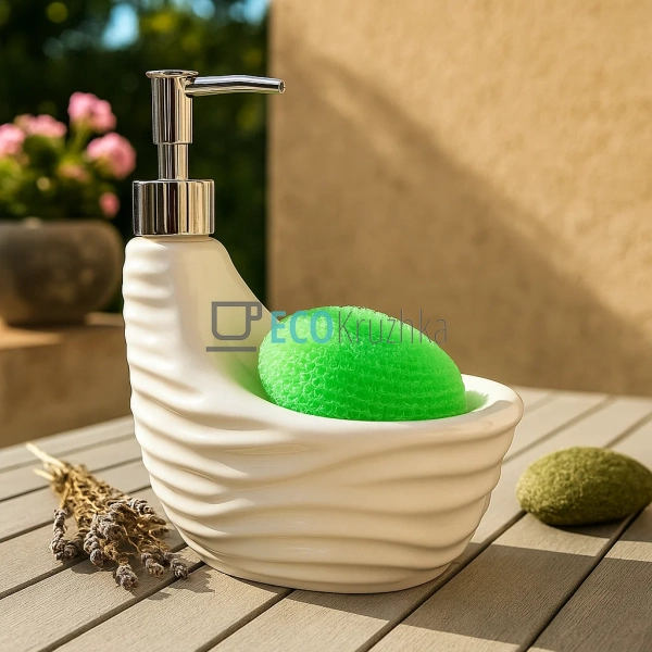 Дозатор для рідкого мила 700 мл під губку PJ09007 Дозатор для рідкого мила 700 мл під губку PJ09007