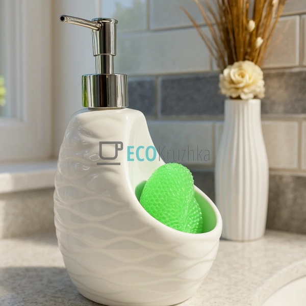 Дозатор для рідкого мила 600 мл під губку PJ00902 Дозатор для рідкого мила 600 мл під губку PJ00902