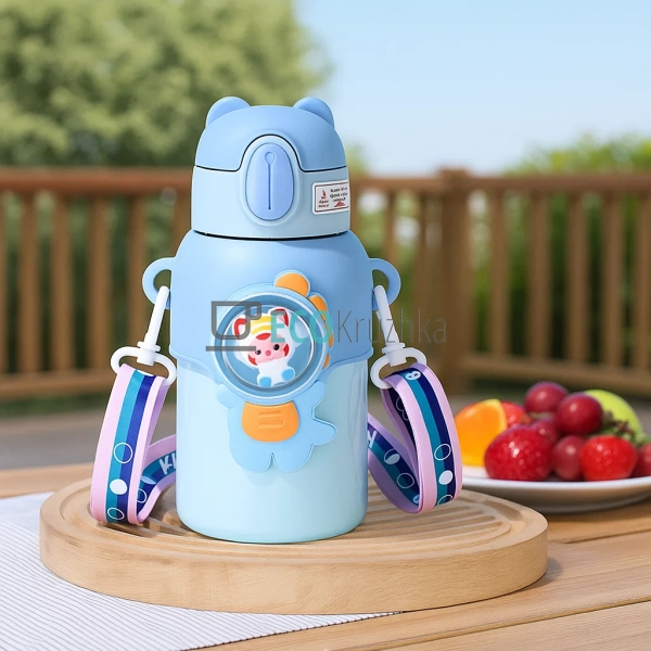 Термос дитячий поїлка з трубочкою 400 мл Блакитний (MT-4 ... Термос дитячий поїлка з трубочкою 400 мл Блакитний (MT-4 ...