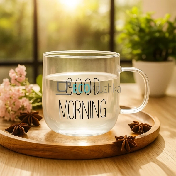 Чашка Good Morning 350 мл Прозора (R92954) Чашка Good Morning 350 мл Прозора (R92954)