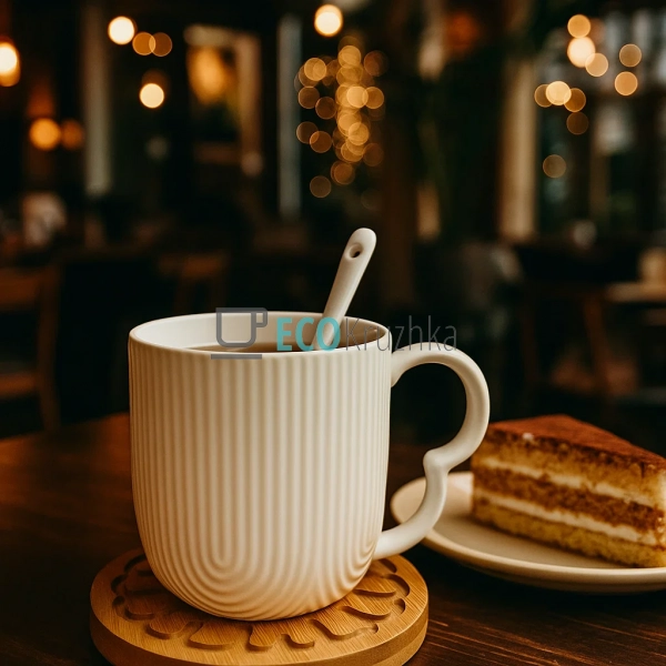 Набір чашок на бамбуковій підставці 300 мл Interos PJ034 ... Набір чашок на бамбуковій підставці 300 мл Interos PJ034 ...