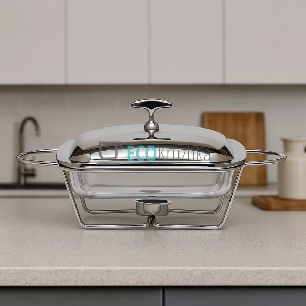 Марміт скляний 2 л зі нержавіючою кришкою та металевою п ... Марміт скляний 2 л зі нержавіючою кришкою та металевою п ...