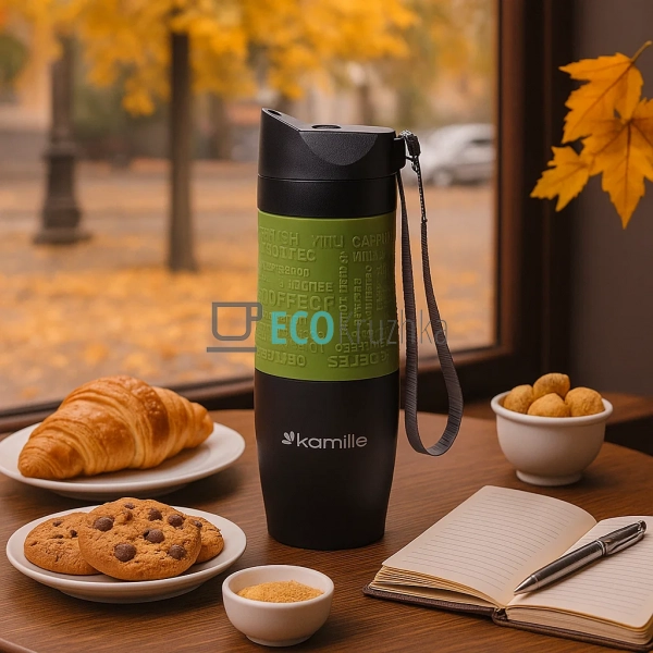 Термокружка Kamille 380 мл Салатовий EK8257 Термокружка Kamille 380 мл Салатовий EK8257