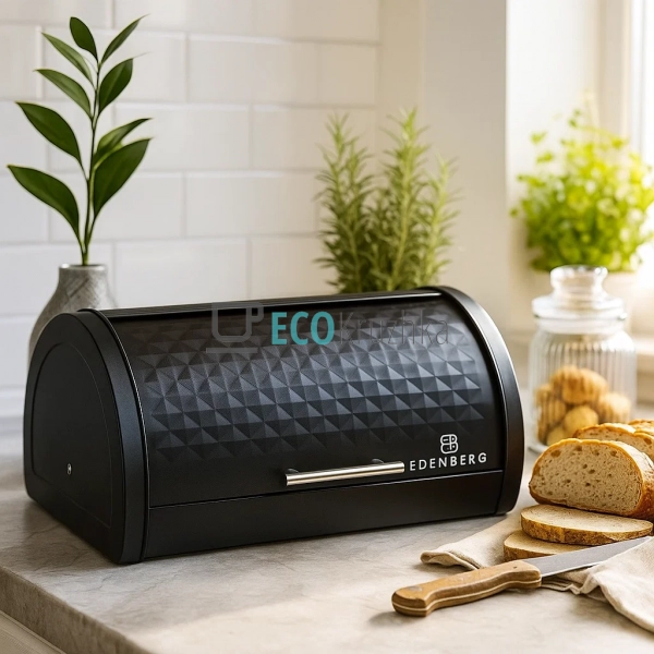 Хлібниця із нержавіючої сталі з відкидною кришкою Edenbe ... Хлібниця із нержавіючої сталі з відкидною кришкою Edenbe ...