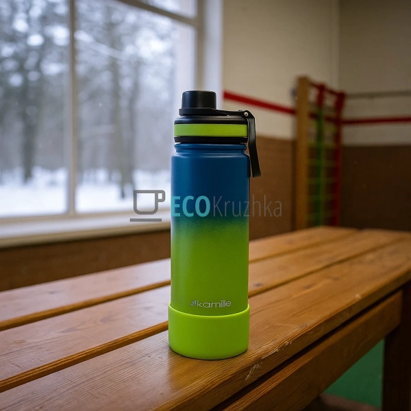 Термокружка на 720 мл з нержавіючої сталі з силіконовою ... Термокружка на 720 мл з нержавіючої сталі з силіконовою ...