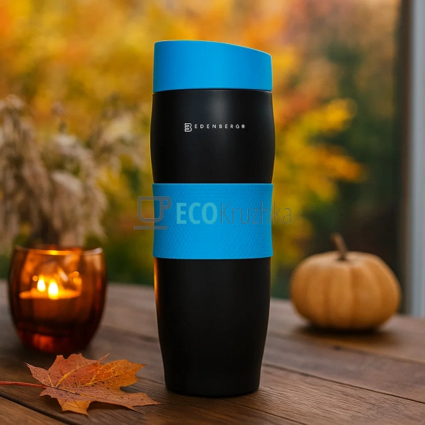 Термокружка Edenberg 380 мл Блакитна EB-622