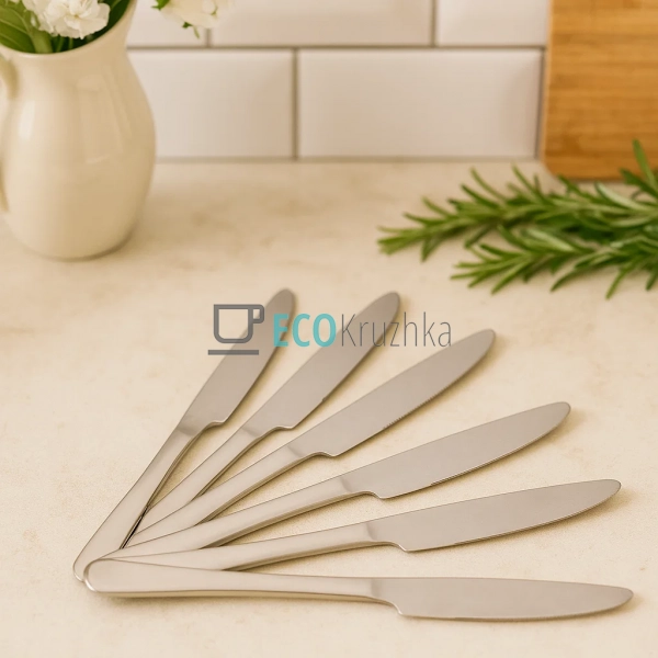 Набір столових ножів 6 шт. з нержавіючої сталі Edenberg ... Набір столових ножів 6 шт. з нержавіючої сталі Edenberg ...