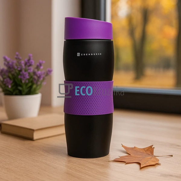 Термокружка Edenberg 380 мл Фіолетова EB-622