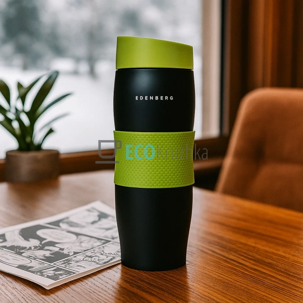 Термокружка Edenberg 380 мл Салатова EB-622