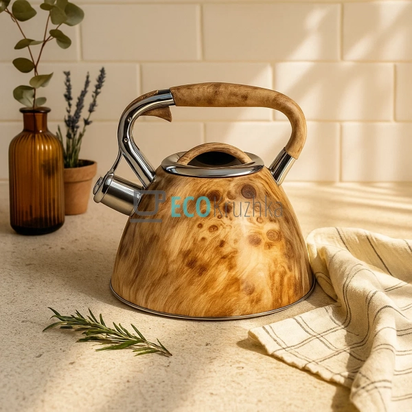 Чайник із нержавіючої сталі зі свистком 3 л Edenberg EB- ... Чайник із нержавіючої сталі зі свистком 3 л Edenberg EB- ...