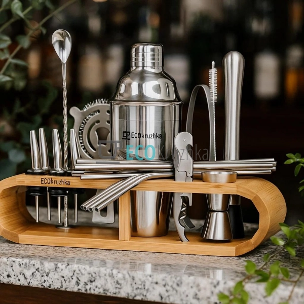 Набір для бару та коктейлів EcoKruzhka EK-22-543 Набір для бару та коктейлів EcoKruzhka EK-22-543