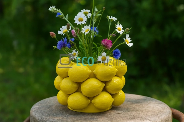 Ваза порцелянова Lemon (Лимон) Жовтий D25 х 17см (457-33 ... Ваза порцелянова Lemon (Лимон) Жовтий D25 х 17см (457-33 ...