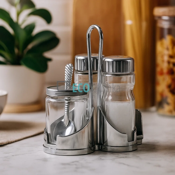 Набір для спецій на підставці 4 предмети Frico FRU-417 Набір для спецій на підставці 4 предмети Frico FRU-417