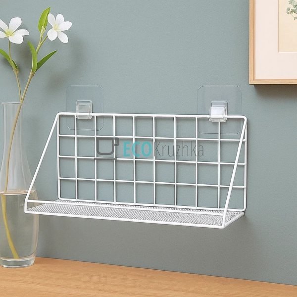 Навісна полиця на самоклейкій стрічці (кухня-ванна) 35*1 ...