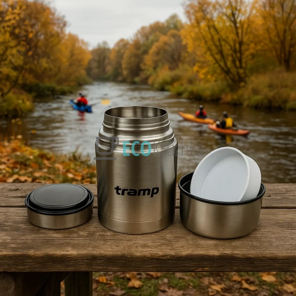 Термос харчовий Tramp 700 мл з нержавіючої сталі Сірий T ... Термос харчовий Tramp 700 мл з нержавіючої сталі Сірий T ...