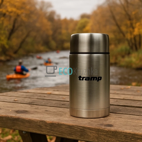 Термос харчовий Tramp 1 л з нержавіючої сталі Сірий TRC- ... Термос харчовий Tramp 1 л з нержавіючої сталі Сірий TRC- ...